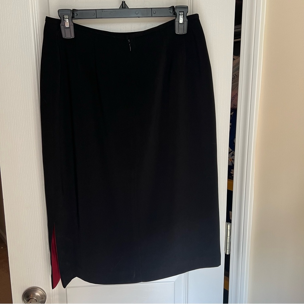 Kasper Pencil Skirt Black Size 8 - Picture 4 of 9